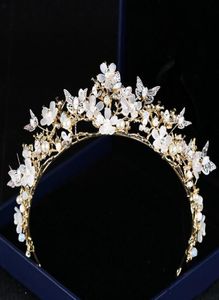 Mooie handgemaakte kristallen bruiloftskronen en tiaras Rhinestone headpieces Bridal Girls vrouwen proms avond brithdday feestjurk 1866783