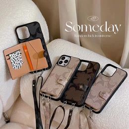 Beaux étuis iPhone 15 14 13 Pro Max Luxury Crossbody Leather Card Slot Purse avec AirPods Case 2 3 Pro Hi Quality 18 17 16 15pro 14pro 13pro 12pro 12 11 X Xs 8 7 630