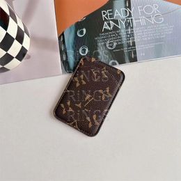 Mooie Magsafe Card Holder voor iPhone Case 15 14 Pro Max Designer Lu Leather Hi Quality Purse 18 17 16 15Pro 13 12 Samsung S23 S24 S25 S26 Ultra Plus Case met logo Box