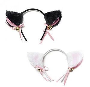 Mooie maskerade Halloween Cat Ears Hoofdband haarspeld Cosplay Anime Party Costume Bow Tie Bell Headwear Headbands4078729