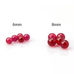 Mooie nieuwe 6mm 8mm Ruby Terp Pearls Insert Pak voor afgeschuinde rand Flat Top Quartz Banger Nagels Glas Water Bongs DAB RIGS