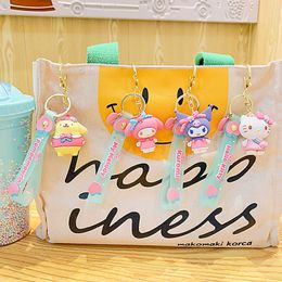 Mooie nieuwe Peach -serie Melo Tikkulomi KT Cartoon Doll Key Ring Pendant Bag Groothandel Gift Auto Key Chain Pendant