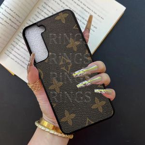 Hermosas fundas para teléfonos S21 S22 S23 S24 S25 S26 Ultra Plus Samsung Galaxy Cartera de cuero de marca de lujo Alta calidad S10 S 10 20 21 22 23 24 25 26 Funda con caja con logotipo