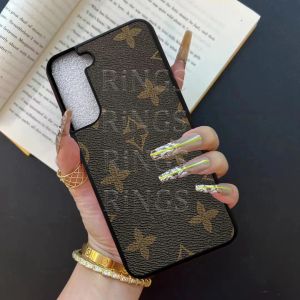 Hermosas fundas para teléfonos S21 S22 S23 Ultra Plus Samsung Galaxy Marca de lujo Monedero de cuero Alta calidad S10 S 10 20 21 22 23 Note10 Note20 Estuche con logo Box Hombre Mujer 820