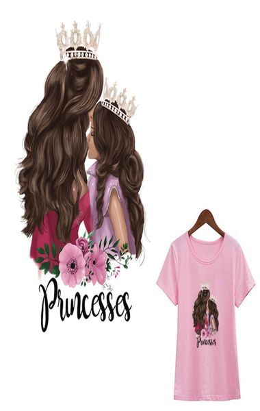 Belle princesse Parches Crown Princess Patch Fashion Iron sur le bricolage Accessoire Stickers de transfert de chaleur Vêtements Ironon Transfer9621818