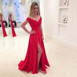Belle sirène rouge robes de soirée robes formelles