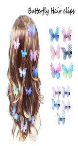 Mooie steentjes dubbele lagen tule vlinder haarclip accessoires voor vrouwen meisjes haarspeld gaasje verkleed ornamenten m39664778131