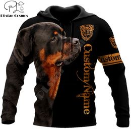 Mooie Rottweiler Zwart 3D Gedrukt Unisex Deluxe Hoodie Sweatshirt Zip Pullover Casual Tracksuit Sudadera Hombre DW0335 210813