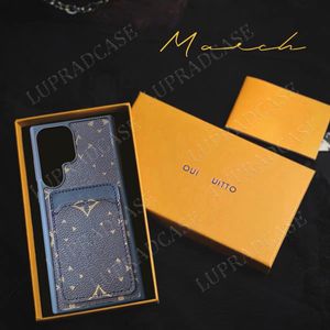 Hermosas fundas para teléfonos Samsung S22 S23 S24 Plus Monedero de cuero ultra lujoso Samsung Galaxy S S20 S21 21 22 23 24 S24 S25 S26 Note20 Estuche con caja con logotipo Hombre Mujer YC