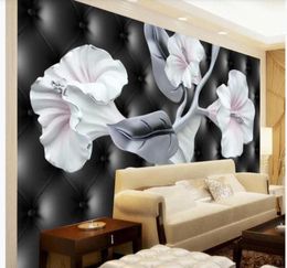 beaux fonds d'écran de paysage 3D Fond d'écran peintures pour le salon fonde à fleurs en relief