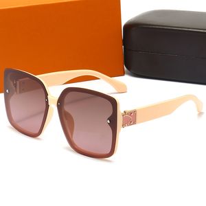 Belles lunettes de soleil vintage pour femmes designer montures pc sans monture polariseurs nouvelle couleur lunettes de voyage d'été uv400 avec boîte et étui d'origine