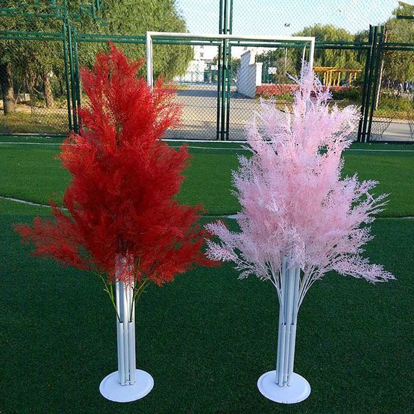 Hermosa decoración de boda flores artificiales simulación Rime Tree Mariage fiesta guía ramo decoración del hogar