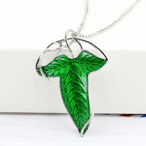 Prachtig Accessoires Lord Of TheRings Elven Green Leaf Hanger Hot Koop Mode-sieraden