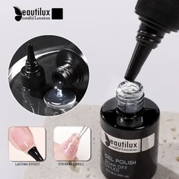 Beautilux Base Top Coat 100 ml Salon recharge vernis à ongles Gel apprêt renforcer les Gels de nivellement laque mat brillant finition Gel 240321