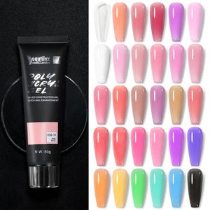 Beautilux Poly Acryl Gel Vernis À Ongles UV LED Extension Rapide Acrylique Semi Permanent Français Ongles Art Construction Gel DIY 50g 240127