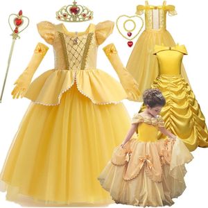 Belle bête Belle robes de princesse pour les filles fête d'anniversaire habiller carnaval de Pâques Cosplay Performance enfants Halloween Costume 240116