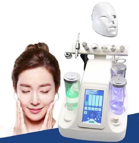 Équipement de beauté 7 en 1 Hydra Dermabrasion Peel Clean Skin Care BIO Light RF Vide Nettoyage du visage Eau Oxygen Jet Hydro Peeling Machine