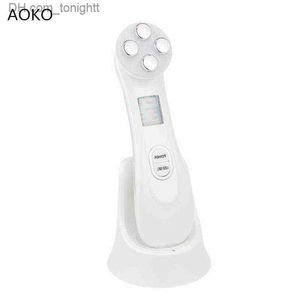 Équipement de beauté AOKO Portable EMS RF Machine de beauté du visage LED Photon dispositif lifting peau serrer les soins de retrait des rides masseur Faical 220512 Q230916