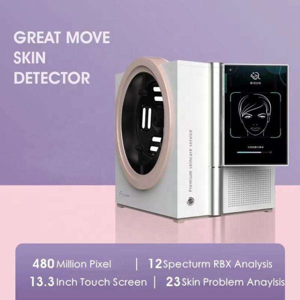 Équipement de beauté Prix de fabrication Système de diagnostic de peau 3D Dermatoscope 8 spectre lumière UV analyseur de scanner de peau analyseur de peau Visia Machi