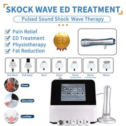 Schoonheidsapparatuur Fysieke pijntherapiesysteem Acoustic Shock Wave Extracorporale schokgolfmachine voor reliëf reliever en ED -therapie