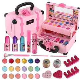 Beauty Fashion 30 unidades kit de maquiagem infantil para meninas - conjunto de maquiagem lavável brinquedo cosmético com estojo de transporte presente de aniversário para meninas de 4 a 8 anos de idadevaiduryb