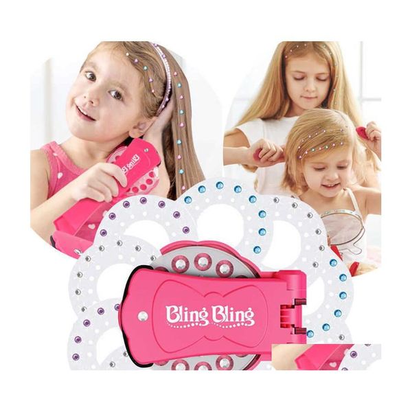 Beauty Fashion 360 Gems Kit Bling Deluxe Set Playing House Toy Makeup Play Glass Crystal Diamonds Art Decoration Diy Girls Hair De Dhpon
