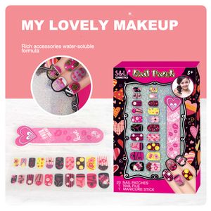 Beauté mode enfants maquillage jouet autocollant à ongles princesse cosmétiques cadeaux pour fille anniversaire éducatif sûr 230830