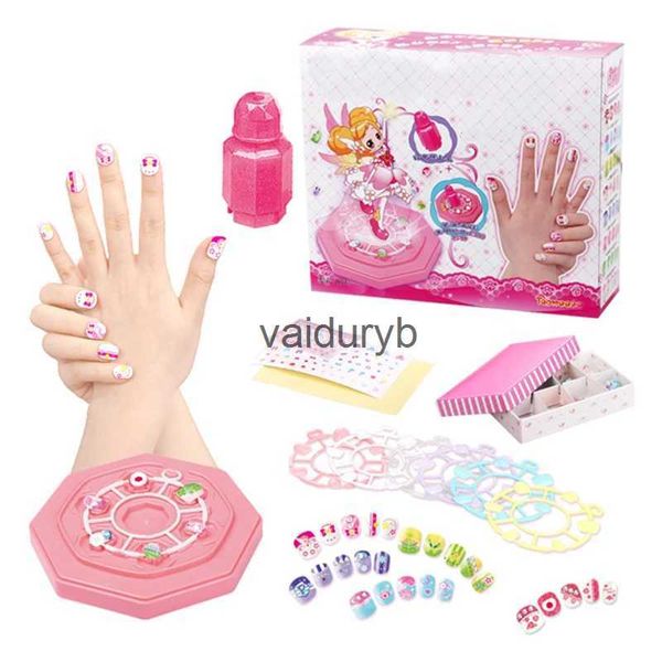 Belleza Moda Niños Fingiendo Maquillaje De Uñas Juguetes Niña Juego Casa Maquillaje Hecho A Mano DIY Manicura Set Juguete Hada Vestido Juego Para Niña Regalosvaiduryb