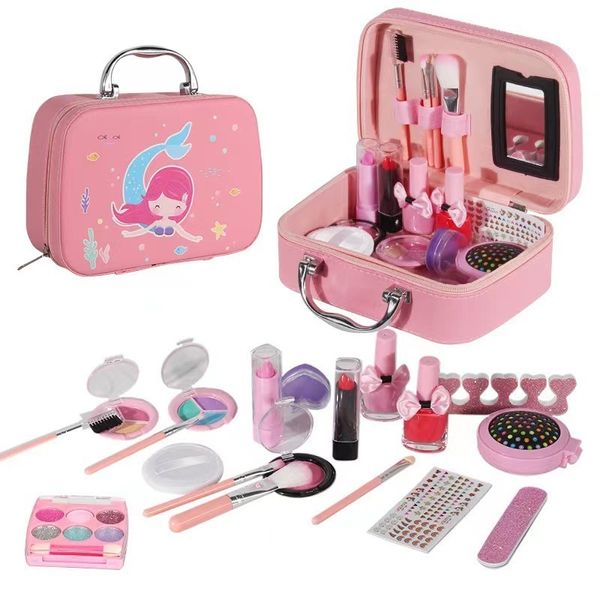 Beauté mode Simulation maquillage ensemble jouets filles jouer maison princesse ongles autocollants jouet pour enfants kit de bricolage maison 230830