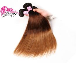 Beauty Forever ombre Roir les cheveux humains brésiliens 1626 pouces T1B427 Bundles 1 pièce non transformée Remy Hair Extension Belle couleur B4022276