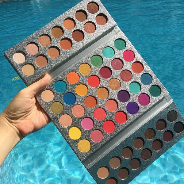 Beauty Glazed Palette d'ombres à paupières de 63 couleurs Maquillage Palettes d'ombres à paupières Free Ship Glitter Matte Shimmer Natural Brighten Facile à porter Palettes magnifiques Me