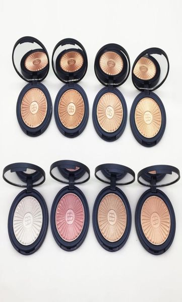 Beauty Glazed Makeup Bronceador Resaltador en polvo Contorno del rostro Resplandor Paleta de sombras de ojos metálicas Rubor Iluminador de la piel Oro rosa Melocotón 82763392