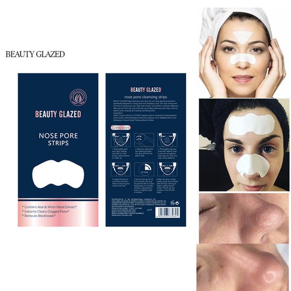 BEAUTY GLAZED Máscara de nariz de cerdo Eliminar Blackhead Eliminador de acné Clear Black Head Cuidado de la piel Cosmético coreano