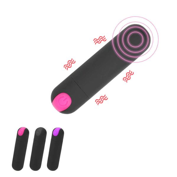 Articles de beauté 10 fréquence forte vibrateur masseur Vaginal Mini balle stimulateur de Clitoris USB rechargeable jouets sexy pour les femmes