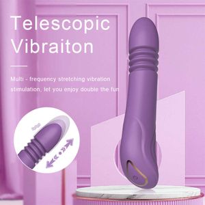 Articles de beauté 10 modes gode vibrateur silicone souple pénis réaliste télescopique point G stimulateur clitoridien masturbateur féminin adulte sexy jouets