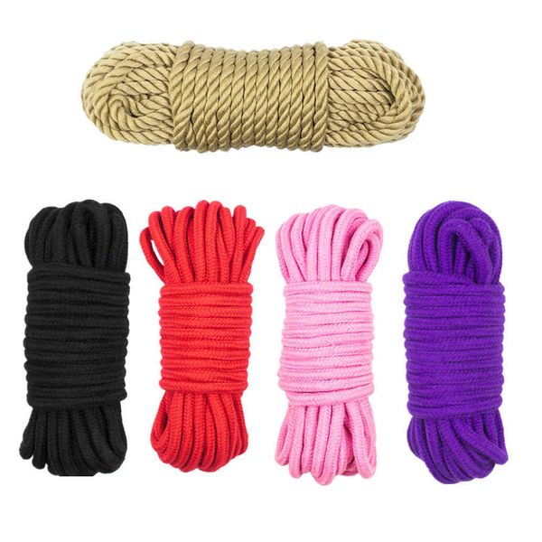 Articles de beauté 10 m doux japonais Bondage corde sexy jouets reliure Bdsm retenue esclave érotique exotique accessoires pour adultes