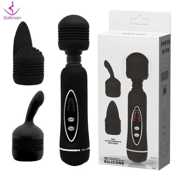 Schönheitspunkte 12 Geschwindigkeiten Magie Zauberstab Vibratoren für Frauen mächtige Massagegeräte Stick Av sexyy Nippel Klitoris Klima Vibrator sexy Spielzeug Erwachsene