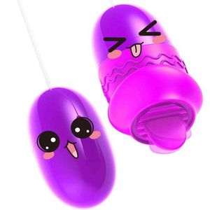 Articles de beauté 12 vitesses langue léchage oral vibrateurs USB vibrant oeuf point G vagin Massage Clitoris stimulateur jouets sexy pour les femmes boutique