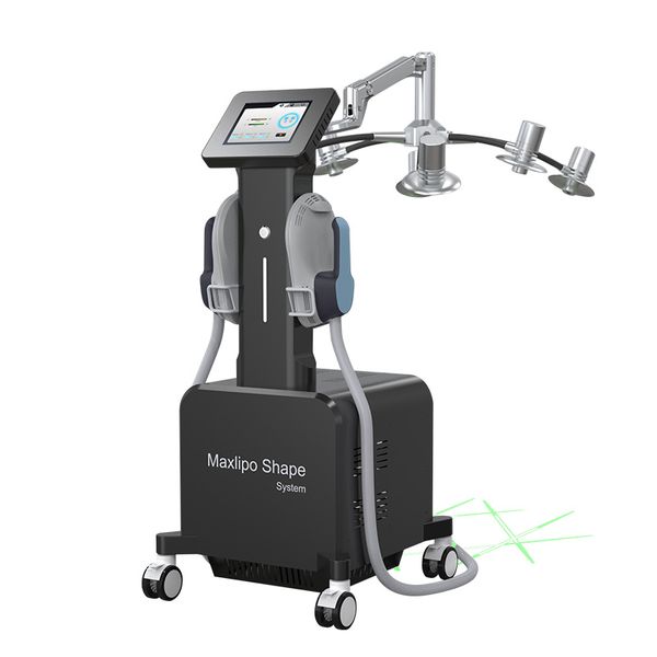 Articles de beauté 2 en 1 6D lipo laser mince EMS corps sculptant la machine avec fonction de renforcement musculaire ems machine hiemt 532nm lumière verte lumière rouge 635nm