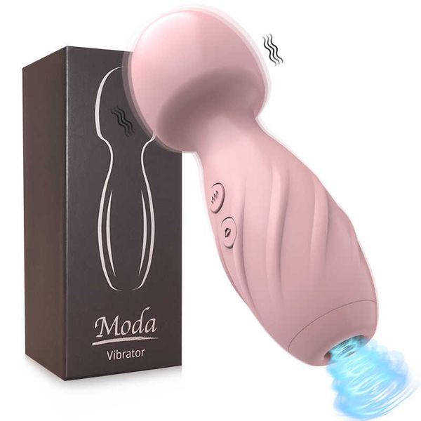 Objets de beauté 20 modes Clitoral Sucking Vibrator Av Magic Wand pour femmes stimulatrice clitoris USB Masse-masseur rechargeable Toys sexy adultes