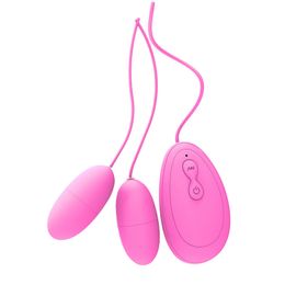 Beauty Items 20 Speed Dubbele Vibrerende Eieren Afstandsbediening Bullet Vibrator Krachtige Clitoris Stimulator G-Spot Massager sexy Speelgoed voor Vrouwen