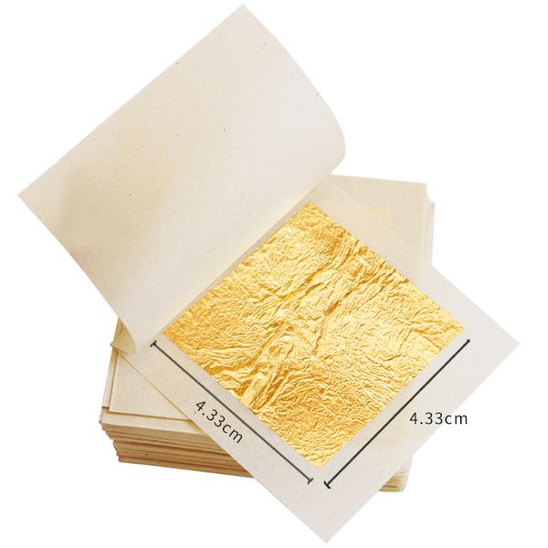 Beauty Items Feuille d'or 24 carats 100 feuilles 100 % pour Spa Food Art Framing Dorure Facial