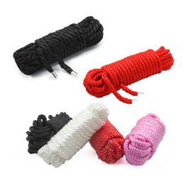 Articles de beauté 5/10M soie attachant sexy corde adulte SM Shibari jeux esclave retenue Bondage au corps attaché BDSM jouets pour Couples femmes