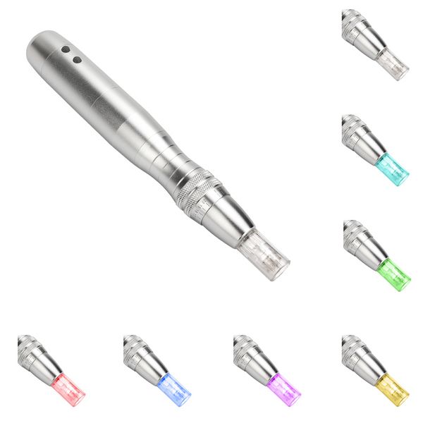 Artículos de belleza 7 colores terapia de luz LED cuidado de la piel que aprieta el dispositivo personal de microagujas derma pen