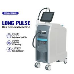 Articles de beauté Laser 755nm ND YAG 1064nm, Machine d'épilation à longue impulsion pour pigmentation