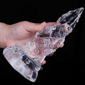 Artículos de belleza Alien Irregular Silicona suave Pulpo Tentáculo Dildo con ventosa Hentai sexy Juguete para mujer Diseño Estimulación del punto G