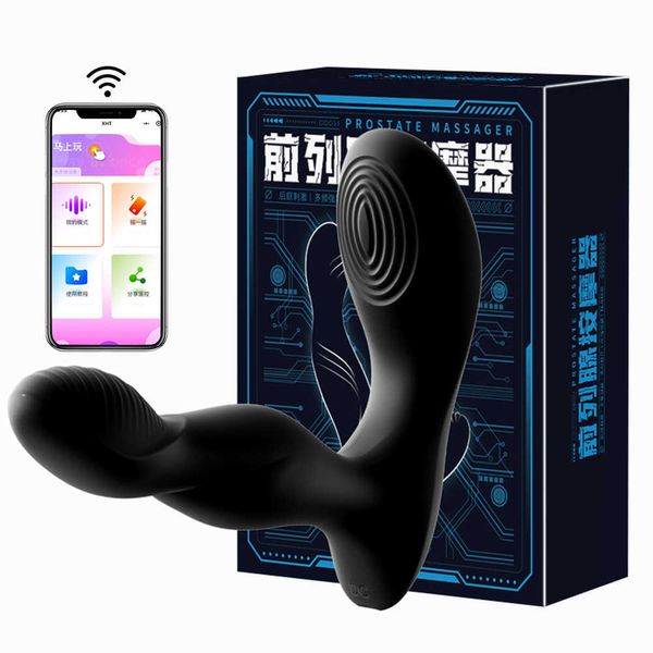 Articles de beauté APP Control Anal Vibrator Butt Plug Male Prostate Massager Female Vagin G Spot Dildos Vibrators Adult sexy Toys for Men