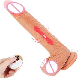 Beauty Items Geautomatiseerde telescopische hutawka Big Dildo wibrator ogromne Penis przyssawka realistyczne dla kobiet sexy zabawki zabawka dorosych