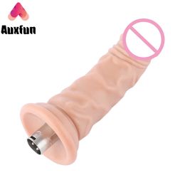 Beauty Items Auxfun Gode TPE multi-veineux pour machine sexy avec connecteur 3XLR/accessoires 3 broches