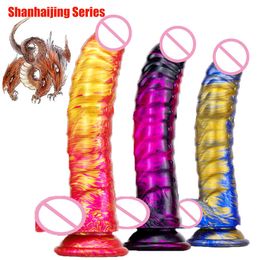 Beauty Items Bad Dragon Dildo's Kleur Enorme Kut Speelgoed Zacht met Zuignap Penis Butt Plug voor Vrouwen Gaysexy Heren Anale Masturbatie Porno